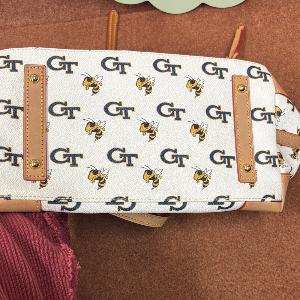 Dooney & Bourke Georgia Tech Satchel with Red Accents - Picture 6 of 6